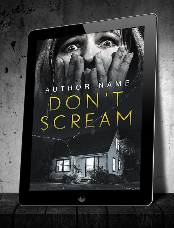 Premade Horror, Mystery, Thriller & Suspense Cover Design: Don’t Scream - Image 3