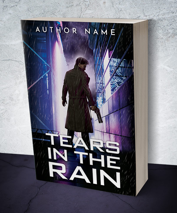 Pre-made Action & Adventure, Dystopia, Sci-Fi Cover Design: Tears in the Rain - Image 2