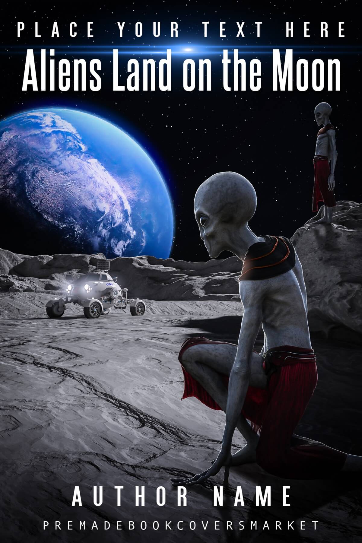 Aliens Land on the Moon